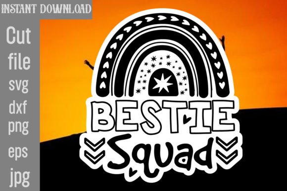 Bestie Squad SVG Cut File: Graphics and Crafts for Content Creators
