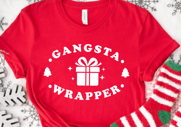 Christmas Svg, Gangsta Wrapper Svg, Png