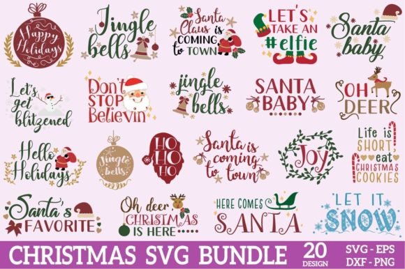 Funny Christmas PNG Bundle Christmas SVG Graphics & Crafts