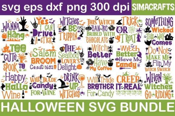 Halloween Font SVG Cut File Bundle
