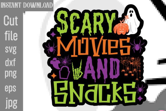 Scary Movies and Snacks SVG Cut File Graphics and Crafts Review