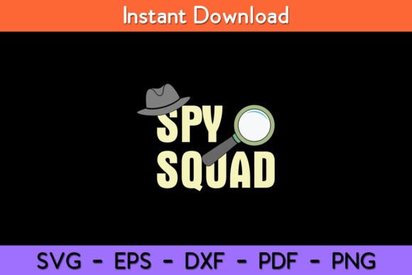 Spy Squad Undercover Agent Costume Funny Graphics in Crafts